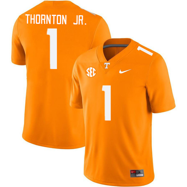 Men #1 Dont'e Thornton Jr. Tennessee Volunteers College Football Jerseys Stitched Sale-Orange